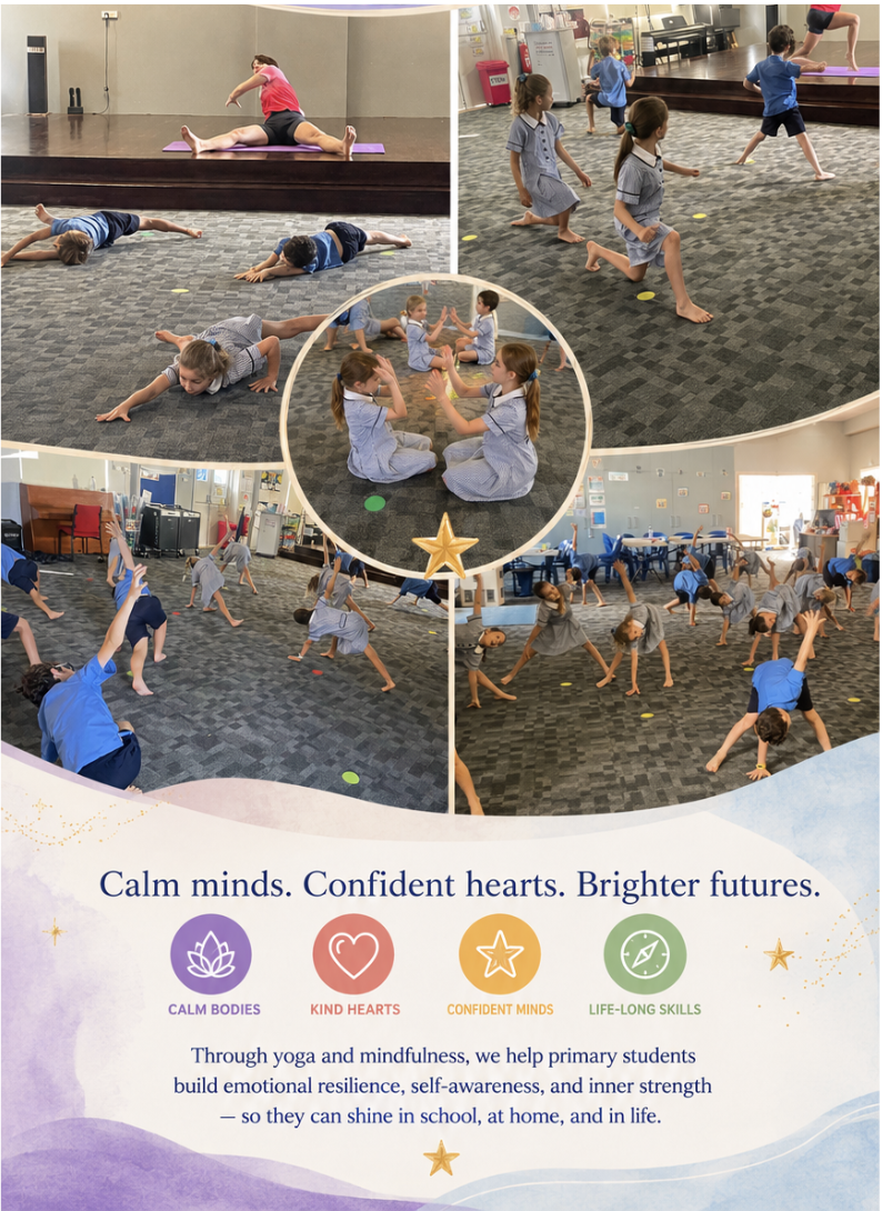 Kids For Yoga students